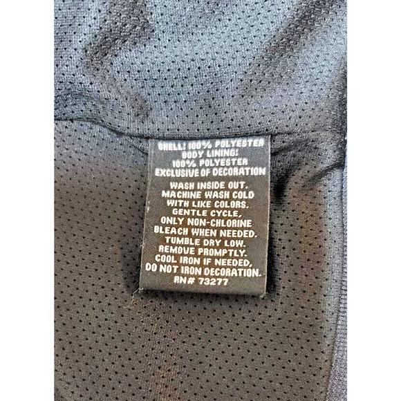 FILA Women Athletic Jacket Windbreaker Moisture Wicking Black Zip Up - XS - Picture 7 of 10